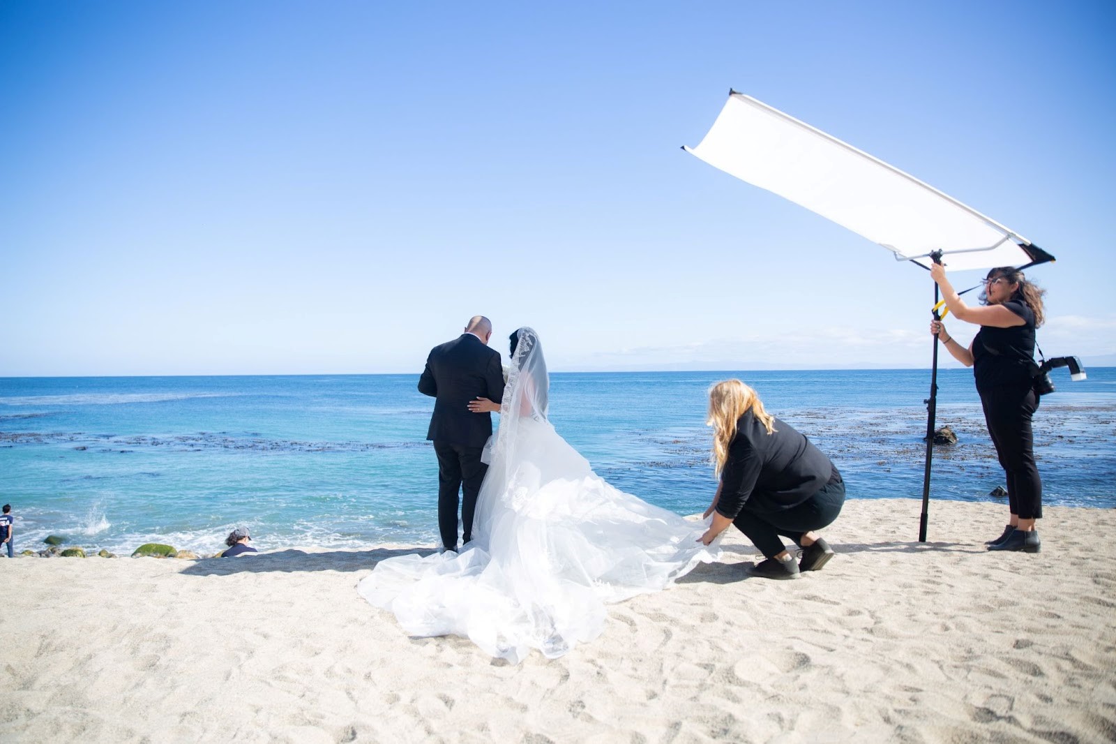 beach wedding photography by christopher todd