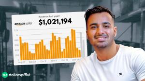 Shaff Qureshi headshot with an image of his Amazon FBA revenue