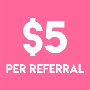 Get $5 instantly for each referral to this app