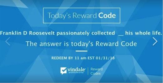 vindale research reward codes