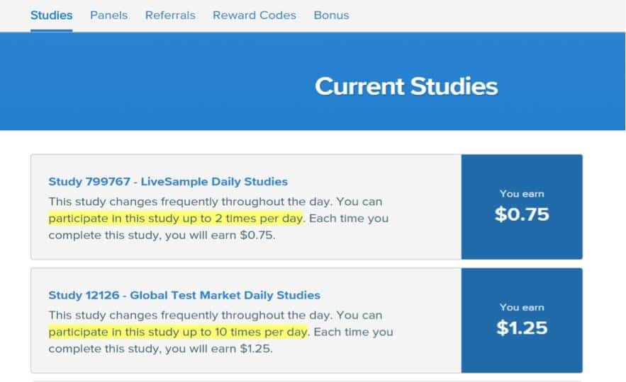 vindale research payment method